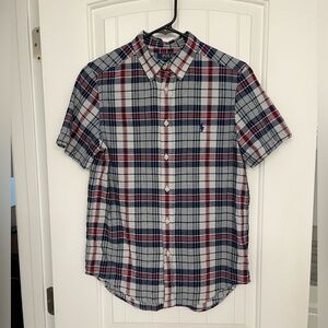 Polo by Ralph Lauren Boy’s Plaid Shirt in Red and Blue Size 14-16